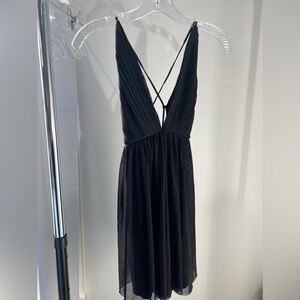 Superdown Black Tie Dress